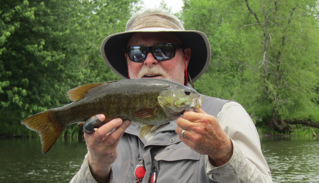 Big Smallmouth On The Fly - Upper St Croix in Mid June