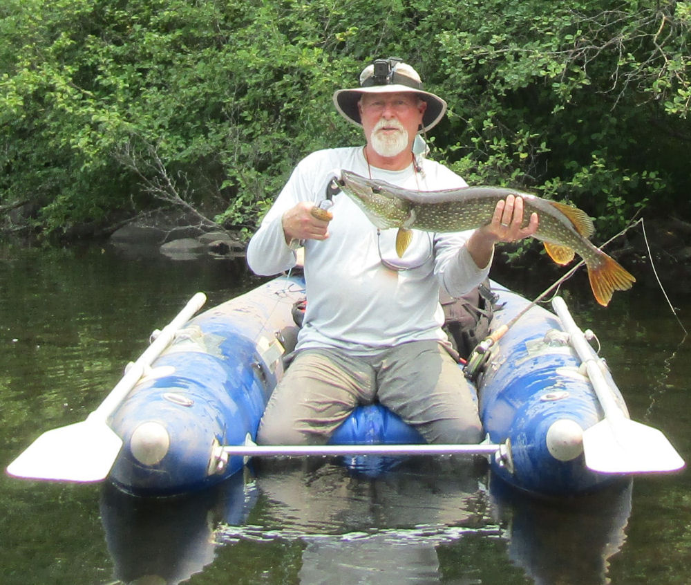 Big Pike on the fly St Croix