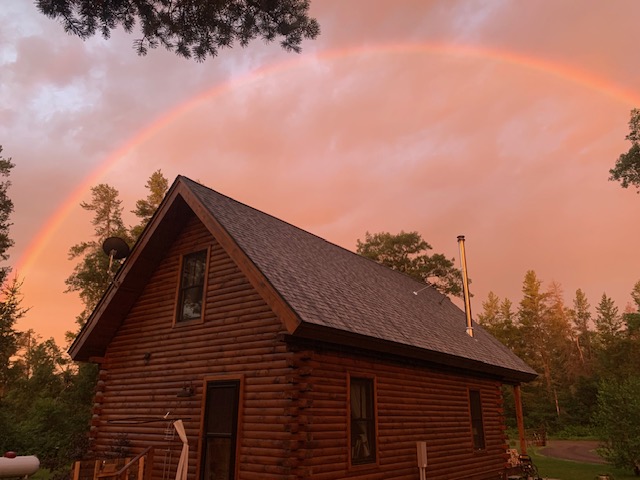 Rainbow Over Jeff's Cabin